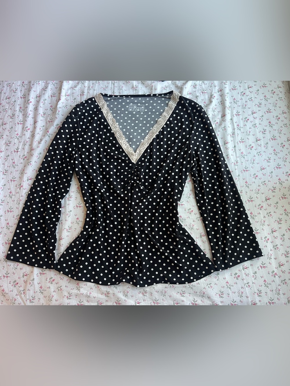 Black Polka Dot pajama set with White Dots